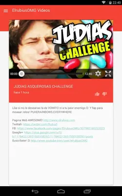 ElrubiusOMG Videos android App screenshot 2